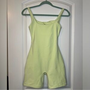 Le ore lime green active bodysuit onesie romper from revolve